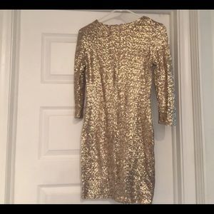 Brand new gold sequin dress with tags
